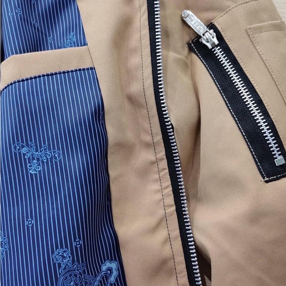 Spring New Men Zipper Bomber Jacket Men Casual Streetwear Hip Hop Slim Fit - Picture 12 of 14